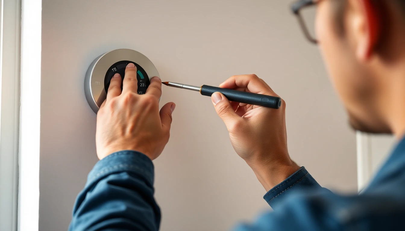 Thermostat installation